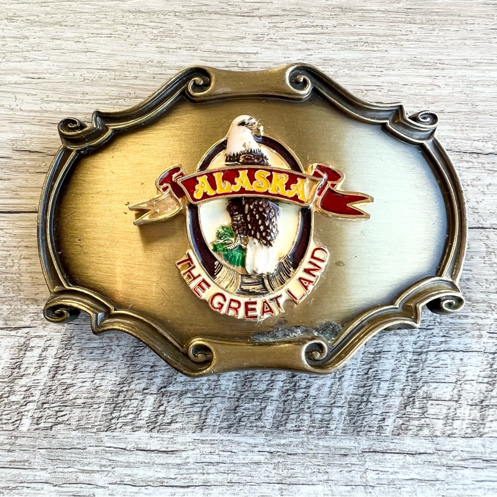 Vintage 1978 Raintree Alaska Eagle Buckle